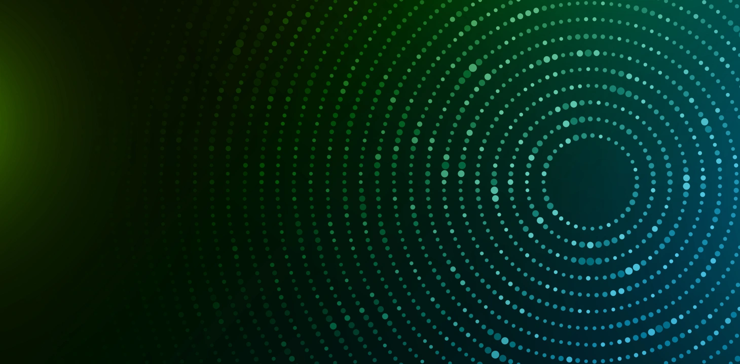 Dotted circles of various sizes expanding outward, illustrating ENGICORIX's maintenance solutions